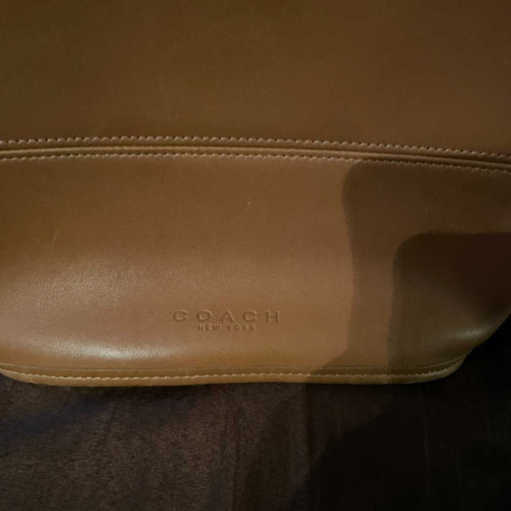 Coach 9083 vintage legacy bucket bag shoulder purse light tan leather brown - Picture 3 of 12